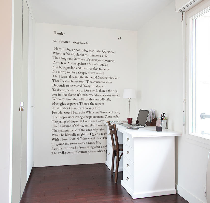 Papier peint SHAKESPEARE To be or not to be, Ohmywall Ohmywall جدران Wallpaper