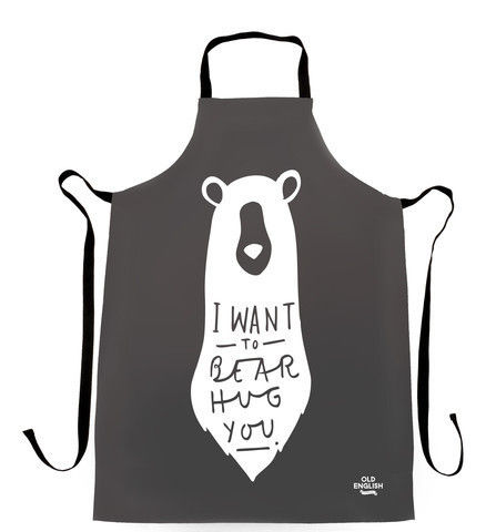 Bear Hug Apron Old English Company Cucina Accessori & Tessili