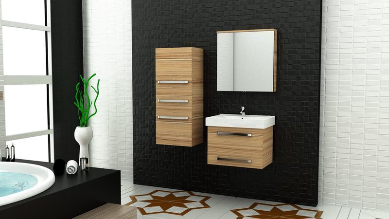 homify Modern bathroom Shelves