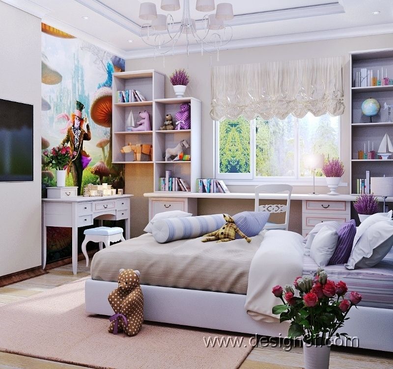 Квартира 100 м2 г. Москва, студия Design3F студия Design3F Nursery/kid’s room