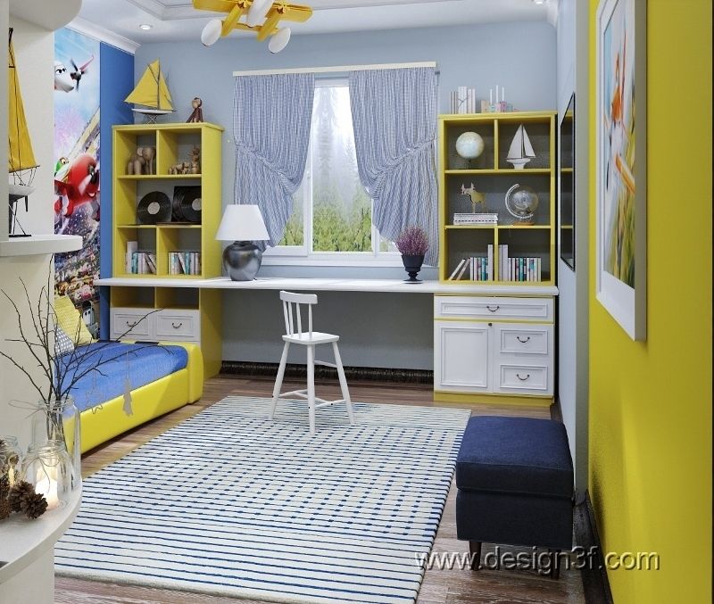 Квартира 100 м2 г. Москва, студия Design3F студия Design3F Cuartos infantiles