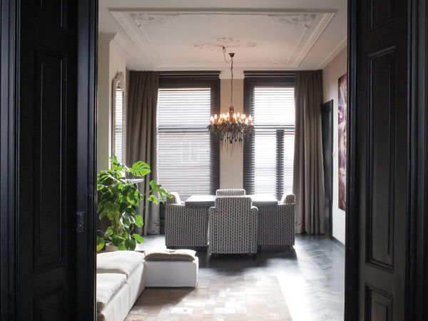 stijlvolle pied-a-terre in Amsterdam, choc studio interieur choc studio interieur Eclectic style living room