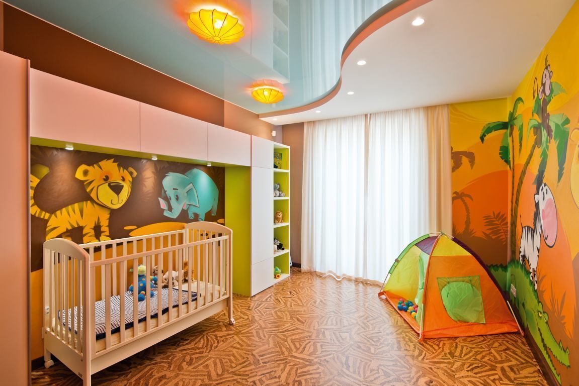 Квартира в Эко стиле, Студия дизайна Студия дизайна Tropical style nursery/kid's room