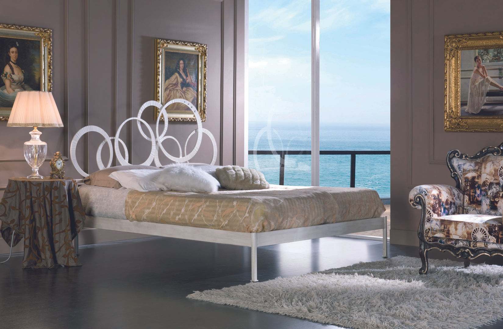 Brigitte Ferrari Arredo & Design Camera da letto in stile classico Letti e testate