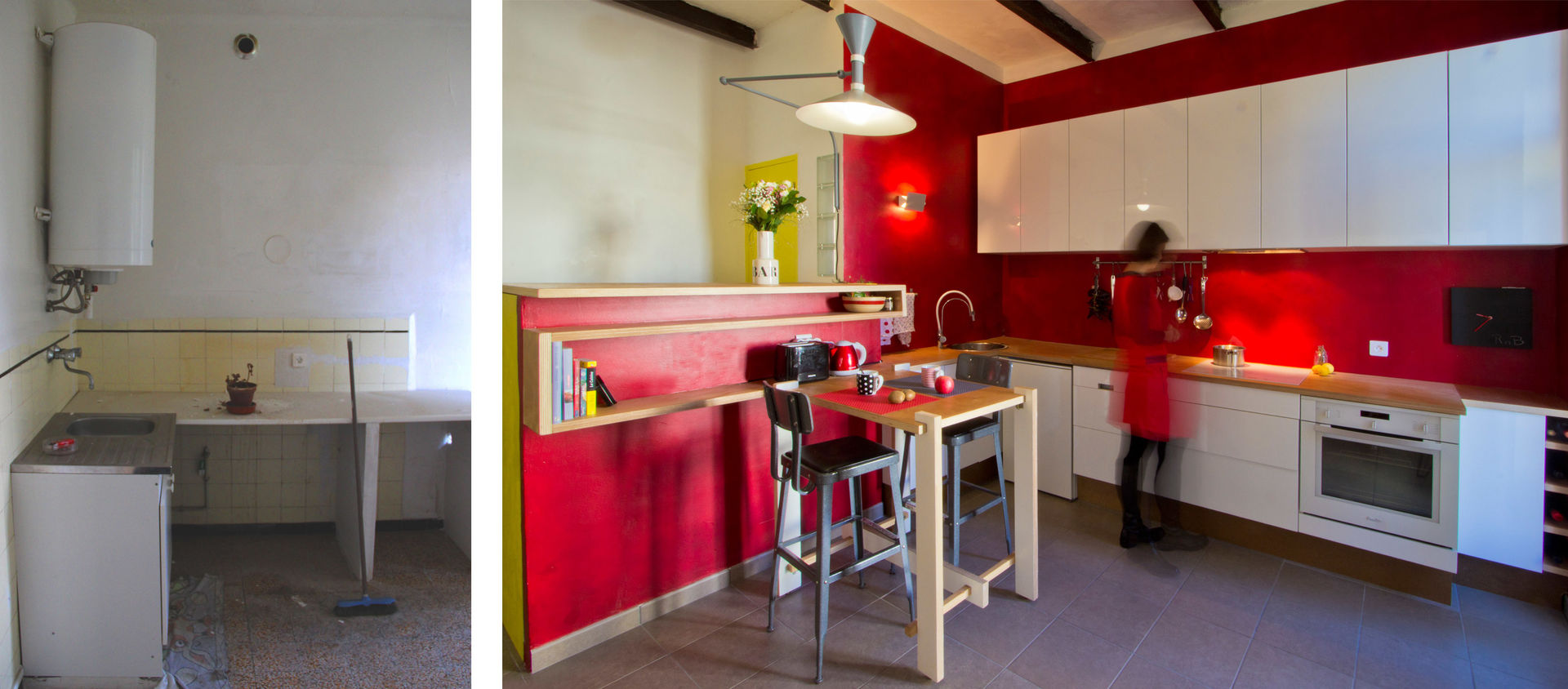 Rénovation d'un appartement à Ajaccio « Grand volume pour petite surface, un mini- loft tout citadin », Atelier RnB Atelier RnB