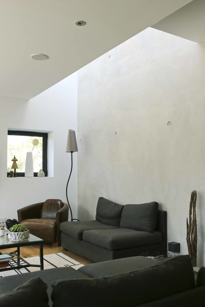 Maison neuve à Biarritz, Atelier d'Architecture Christophe Létot Atelier d'Architecture Christophe Létot ห้องนั่งเล่น