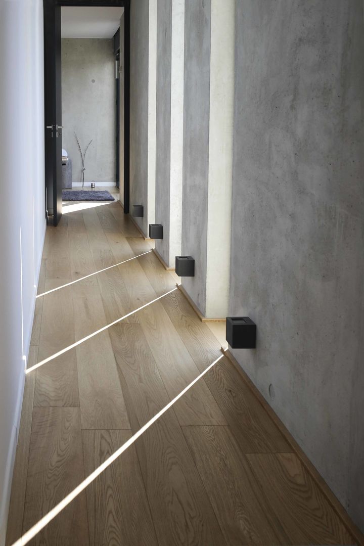 Maison neuve à Biarritz, Atelier d'Architecture Christophe Létot Atelier d'Architecture Christophe Létot Modern corridor, hallway & stairs