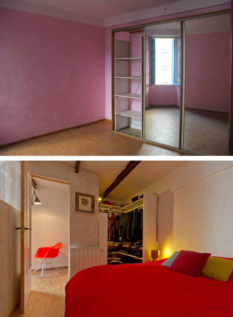 Rénovation d'un appartement à Ajaccio « Grand volume pour petite surface, un mini- loft tout citadin », Atelier RnB Atelier RnB