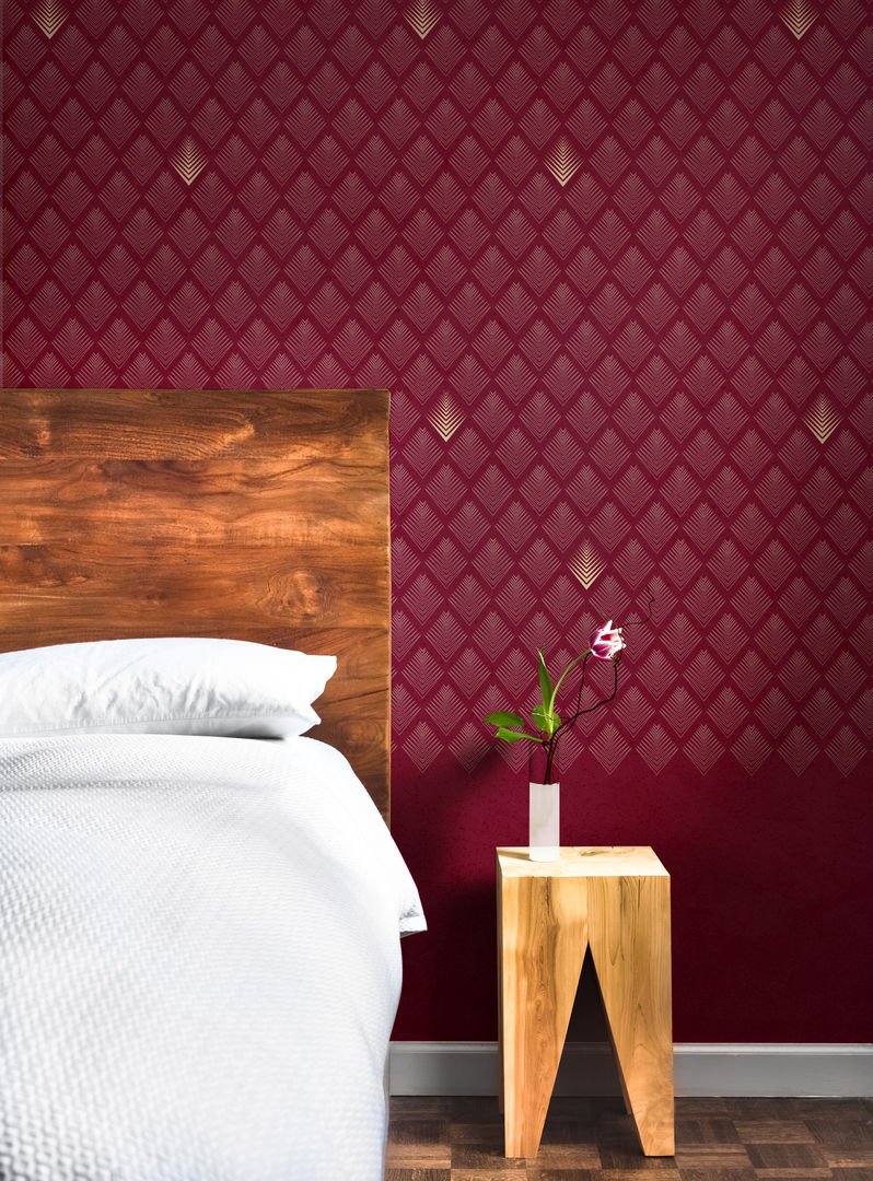Papiers peints personnalisables, MUES design MUES design Dinding & Lantai Modern Wallpaper