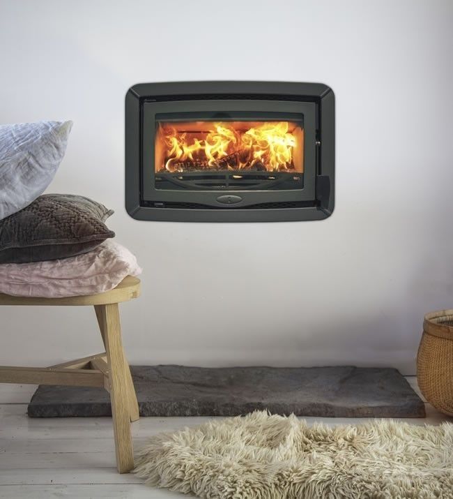 Charnwood Bay 5 Wood Burning Inset Stove Direct Stoves 컨트리스타일 거실 벽난로 & 액세서리