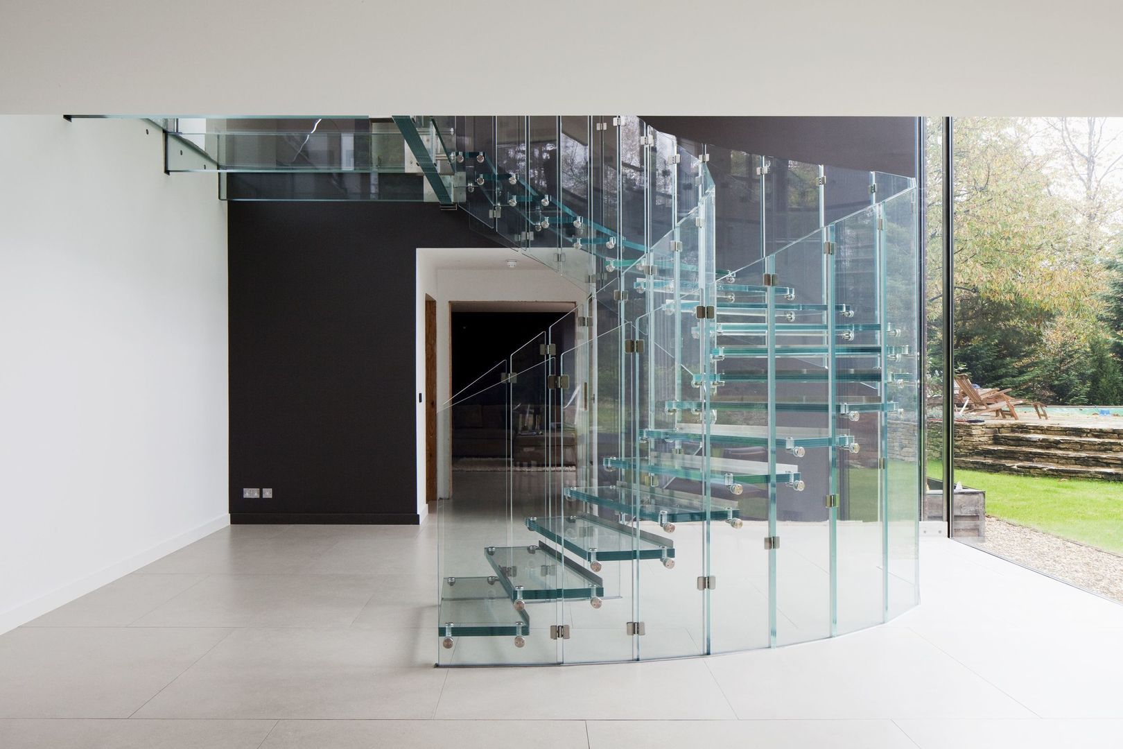 Fly - helical staircase in glass, Siller Treppen/Stairs/Scale Siller Treppen/Stairs/Scale Stairs گلاس