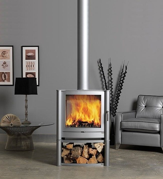 Firebelly FB2 Double Sided Woodburning Stove Direct Stoves Salon moderne Cheminées & accessoires