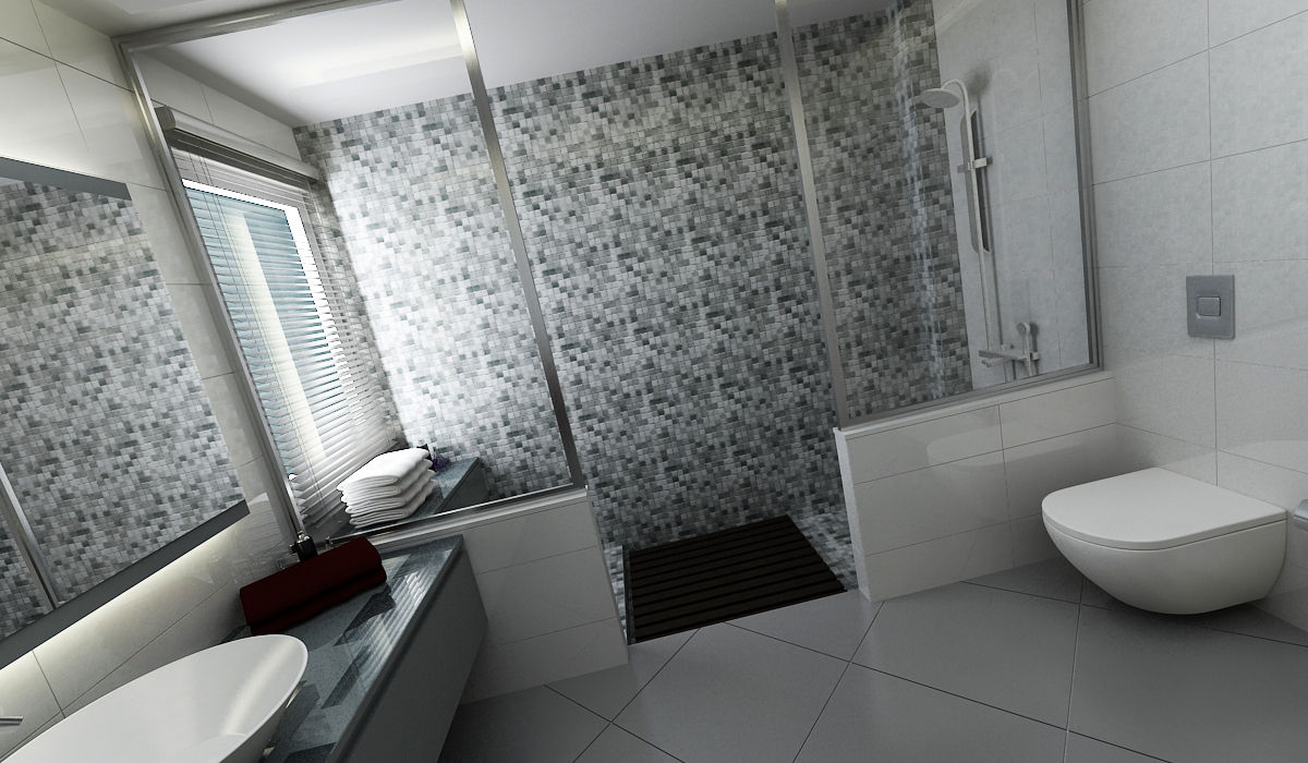 E.K. EVİ, Niyazi Özçakar İç Mimarlık Niyazi Özçakar İç Mimarlık Modern bathroom