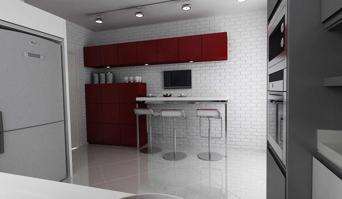 E.K. EVİ, Niyazi Özçakar İç Mimarlık Niyazi Özçakar İç Mimarlık Modern kitchen