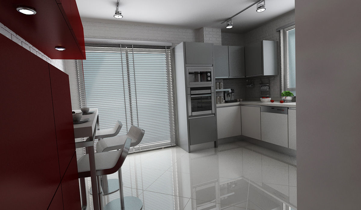 E.K. EVİ, Niyazi Özçakar İç Mimarlık Niyazi Özçakar İç Mimarlık Modern style kitchen