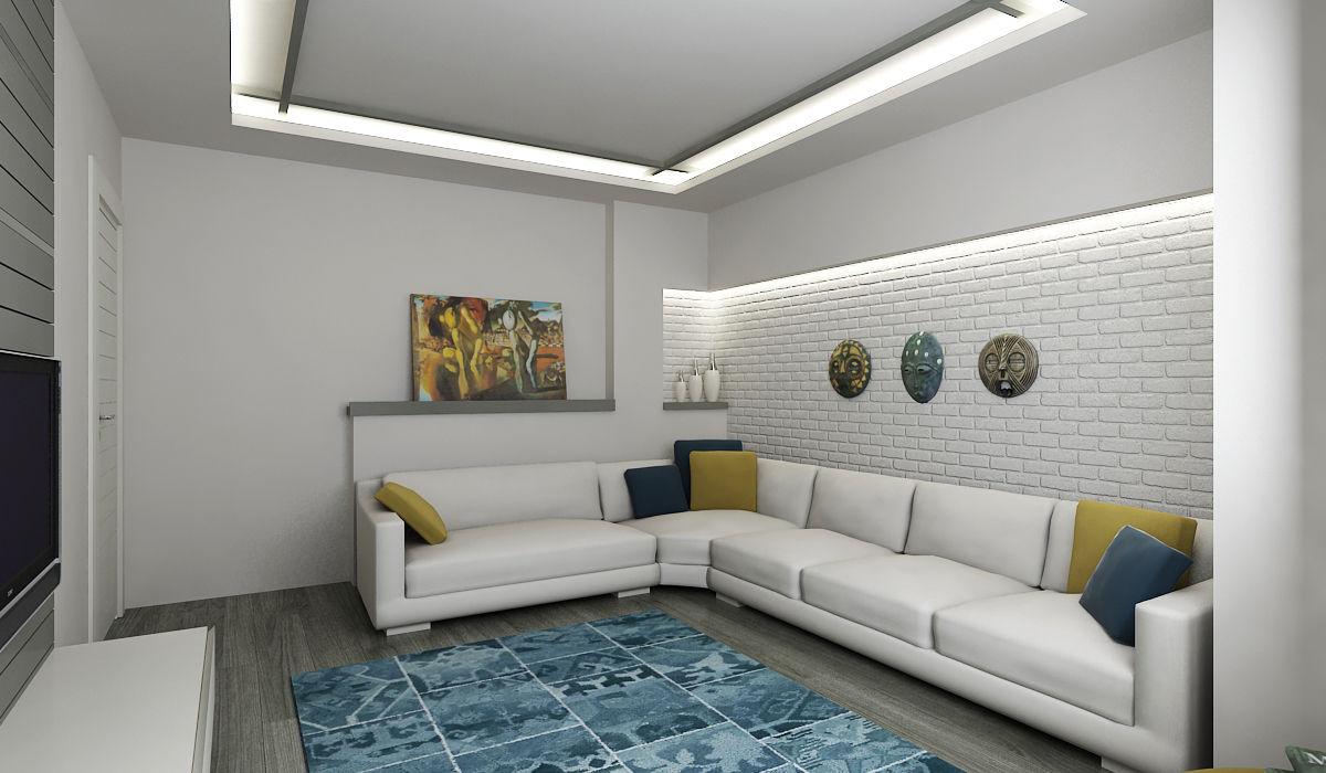 E.K. EVİ, Niyazi Özçakar İç Mimarlık Niyazi Özçakar İç Mimarlık Modern living room