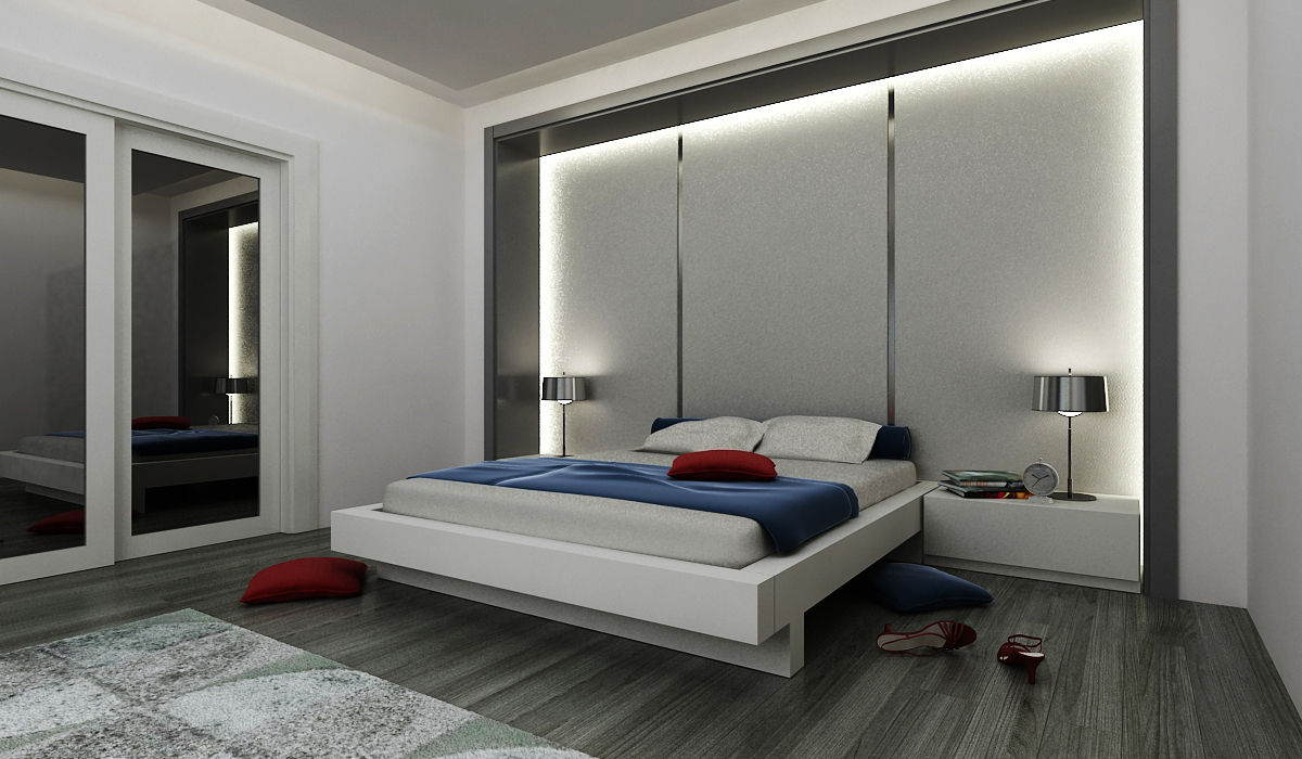 E.K. EVİ, Niyazi Özçakar İç Mimarlık Niyazi Özçakar İç Mimarlık Modern style bedroom