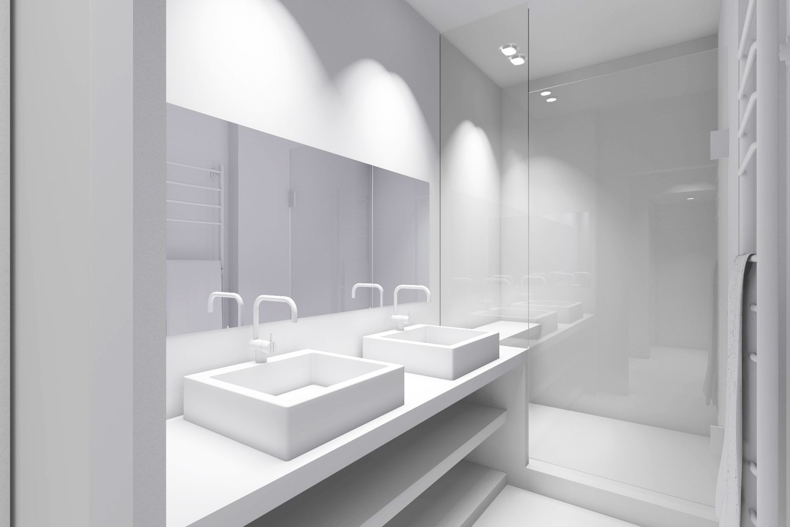 Rénovation appartement , Lionel Parquet Lionel Parquet 現代浴室設計點子、靈感&圖片
