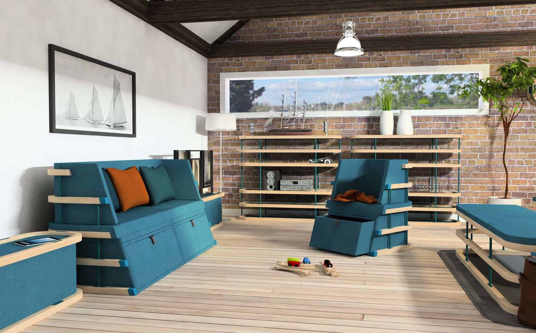 MAEST - Le loft, Xavier Bance Xavier Bance Ausgefallene Wohnzimmer Sofas und Sessel