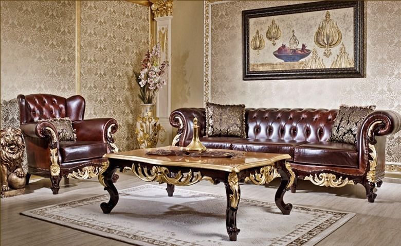 APOLYON DERİ KOLTUK TAKIMI, Asortie Mobilya Dekorasyon Aş. Asortie Mobilya Dekorasyon Aş. Classic style living room