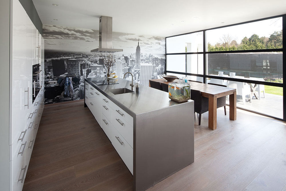 woonhuis S Neerharen, 3d Visie architecten 3d Visie architecten Cocinas de estilo moderno