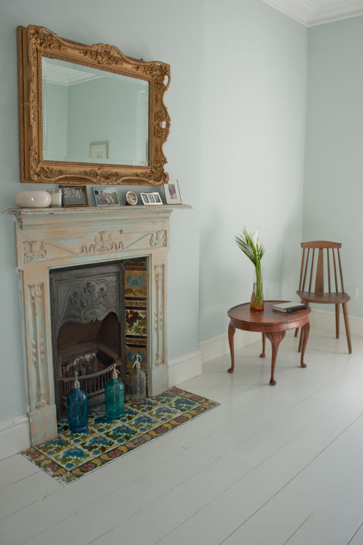 Fireplace Dittrich Hudson Vasetti Architects Eclectic style bedroom