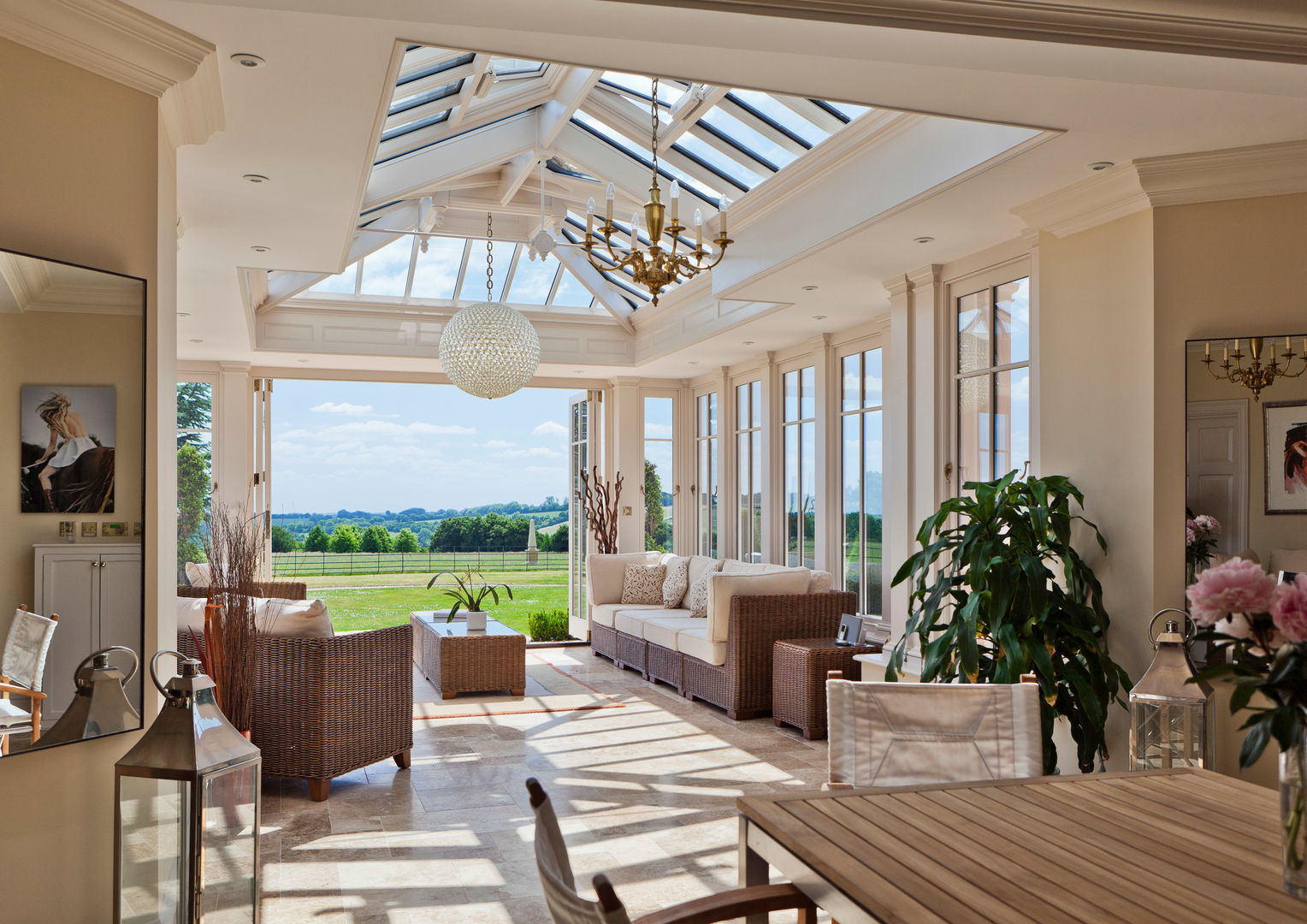 A Light Filled Sitting Room Conservatory Vale Garden Houses Зимний сад в классическом стиле