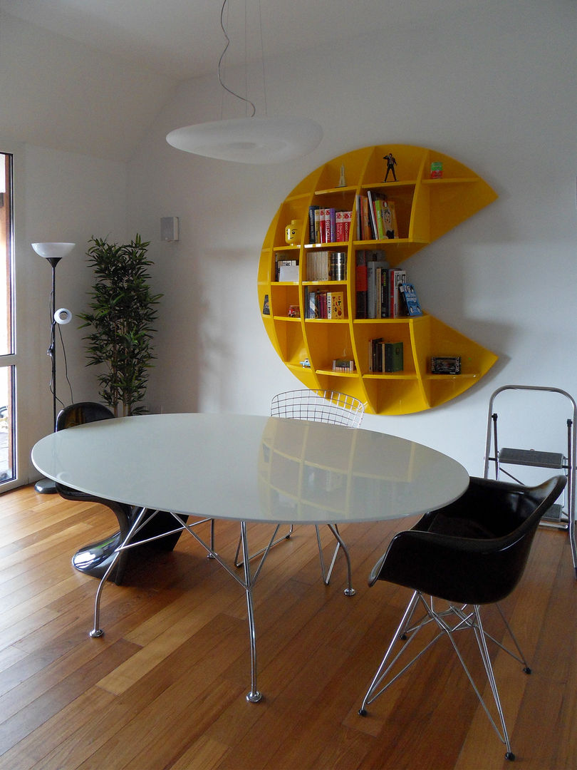 Casa c, gk architetti (Carlo Andrea Gorelli+Keiko Kondo) gk architetti (Carlo Andrea Gorelli+Keiko Kondo) Minimalist dining room