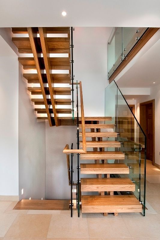 Double central spine staircase Smet UK - Staircases Escadas Escadas