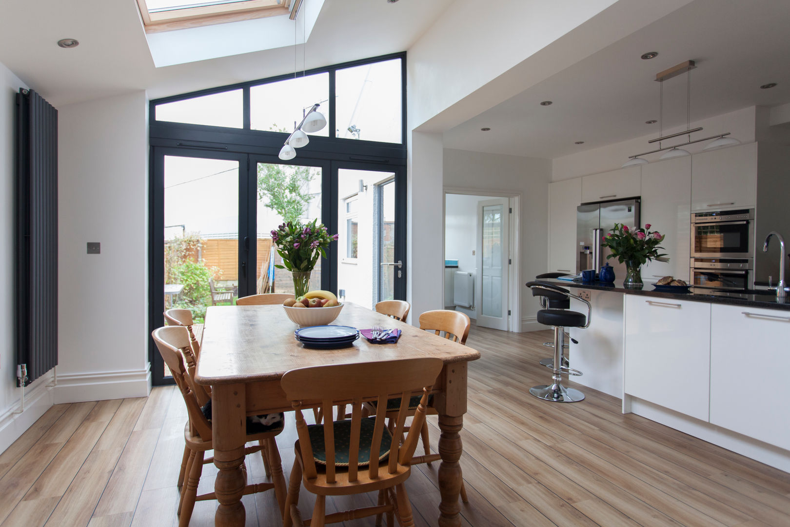 Extension to an Edwardian house in Bristol Dittrich Hudson Vasetti Architects 모던스타일 다이닝 룸