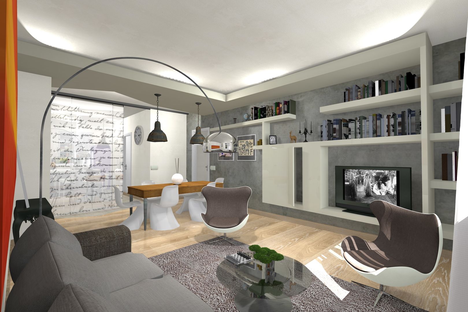 Ristrutturazione, Milano, Arch. Emanuele Tona Arch. Emanuele Tona Modern living room