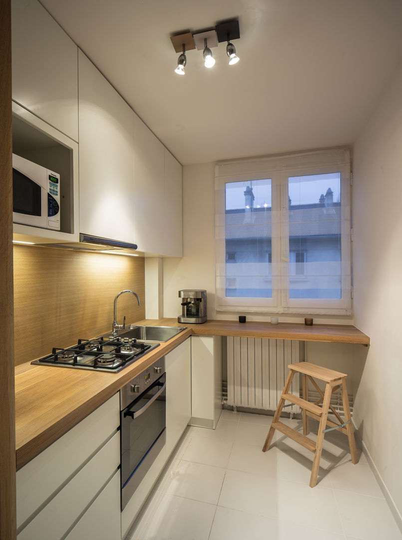 CUISINE & SALLE DE BAINS _fontenay-sous-bois, GRUPA HYBRYDA GRUPA HYBRYDA Modern kitchen