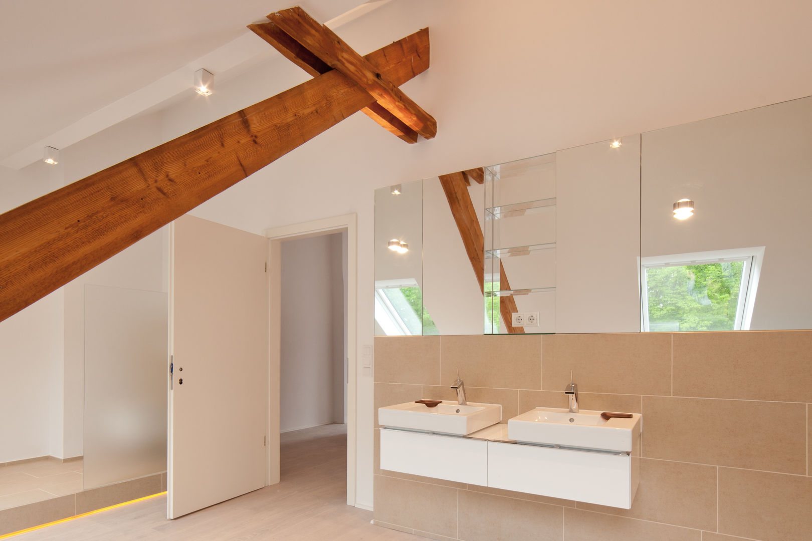 Sanierung 50-er Jahre Haus, Beck+Blüm-Beck Architekten Beck+Blüm-Beck Architekten Modern bathroom