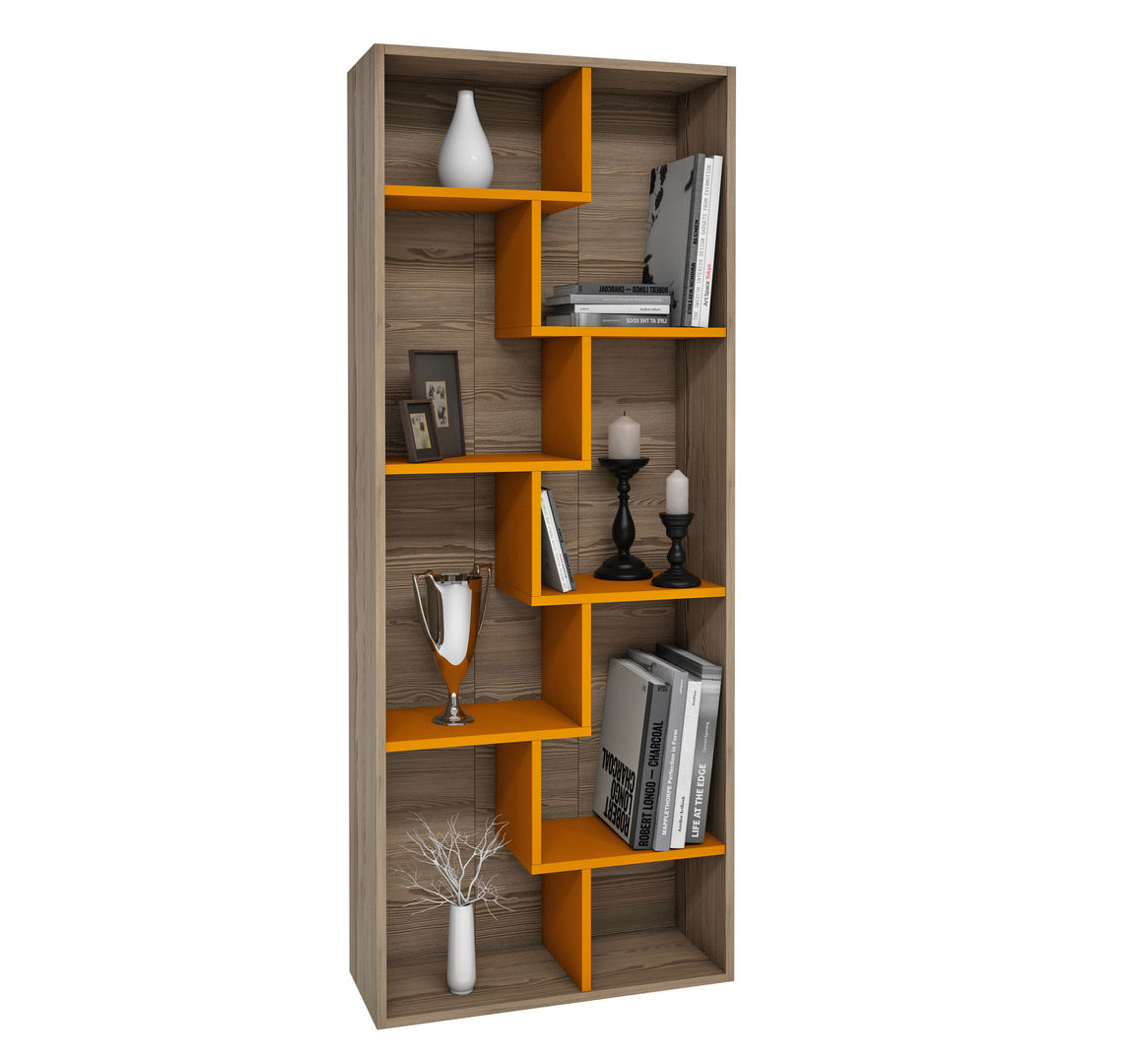 homify Modern study/office Cupboards & shelving