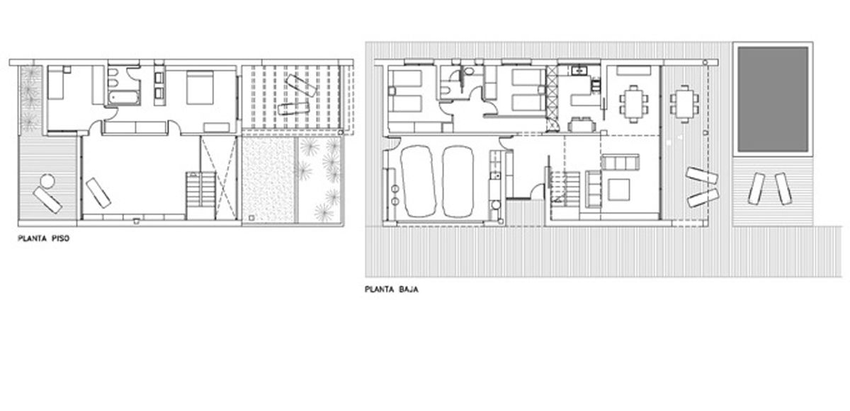 First and ground floor plan FG ARQUITECTES