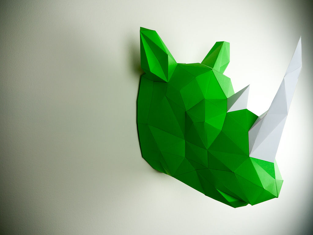 Papercraft wallart, Papertrophy Papertrophy ミニマルスタイルな 壁&床 壁の装飾