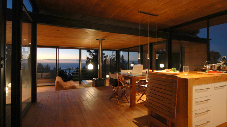 Casa 47 - Neubau in Chile, scoopstudio scoopstudio Minimalist dining room