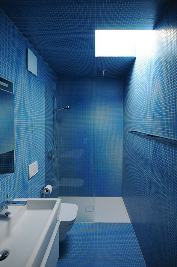 Wohn- und Atelierhaus Mühlestrasse, Edlibach Schweiz, amreinherzig amreinherzig Minimal style Bathroom