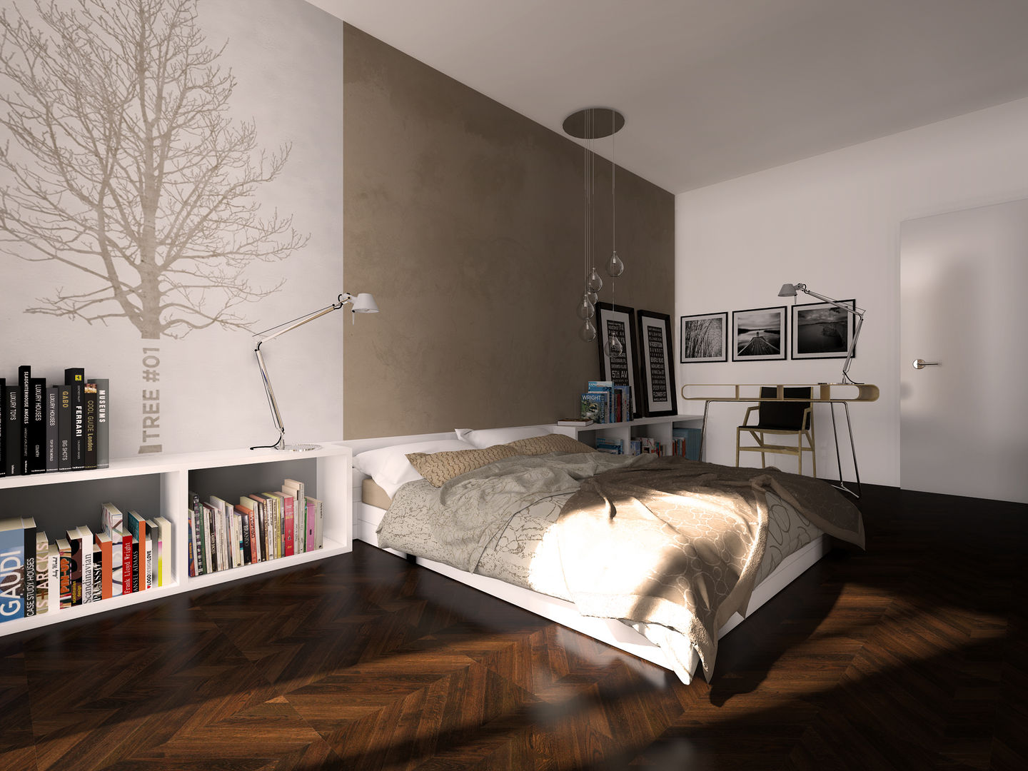 Ristrutturazione appartamento, Graziella Fittipaldi Architetto Graziella Fittipaldi Architetto Minimalistische Schlafzimmer