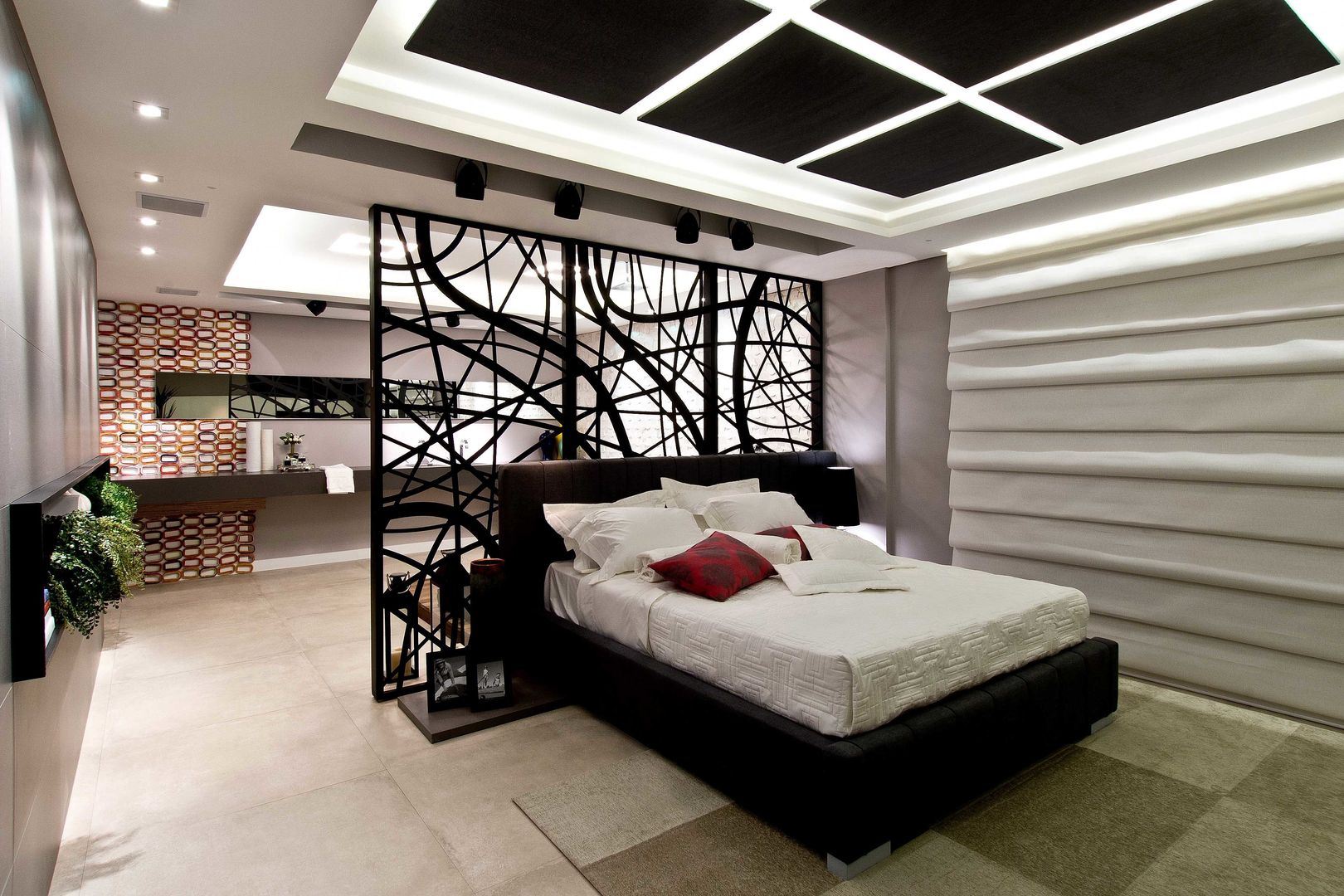 Suíte Master - CASA COR 2013, ArchDesign STUDIO ArchDesign STUDIO Eclectic style bedroom