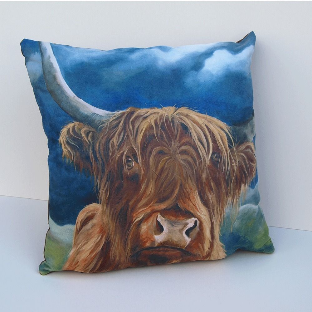 'Over the hills'-cushion Thuline, Studio-Gallery Moderne woonkamers Accessoires & decoratie