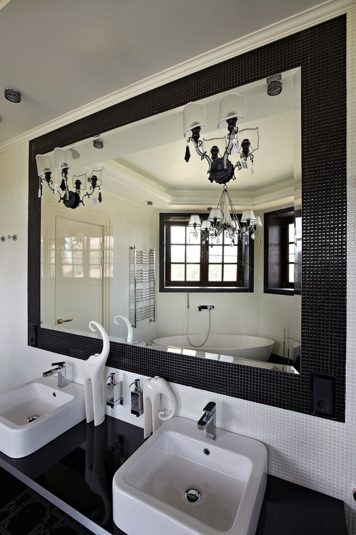 загородный дом 450 кв м, point-design.ru point-design.ru Modern Banyo