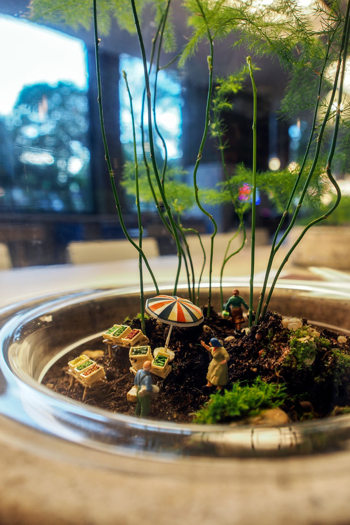 Commissioned Terrarium for Qbic Hotel, London homify Ticari alanlar Oteller