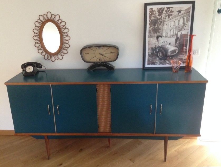 Meubles vintages relookés, Lilibroc Lilibroc Ruang Keluarga Gaya Skandinavia Cupboards & sideboards