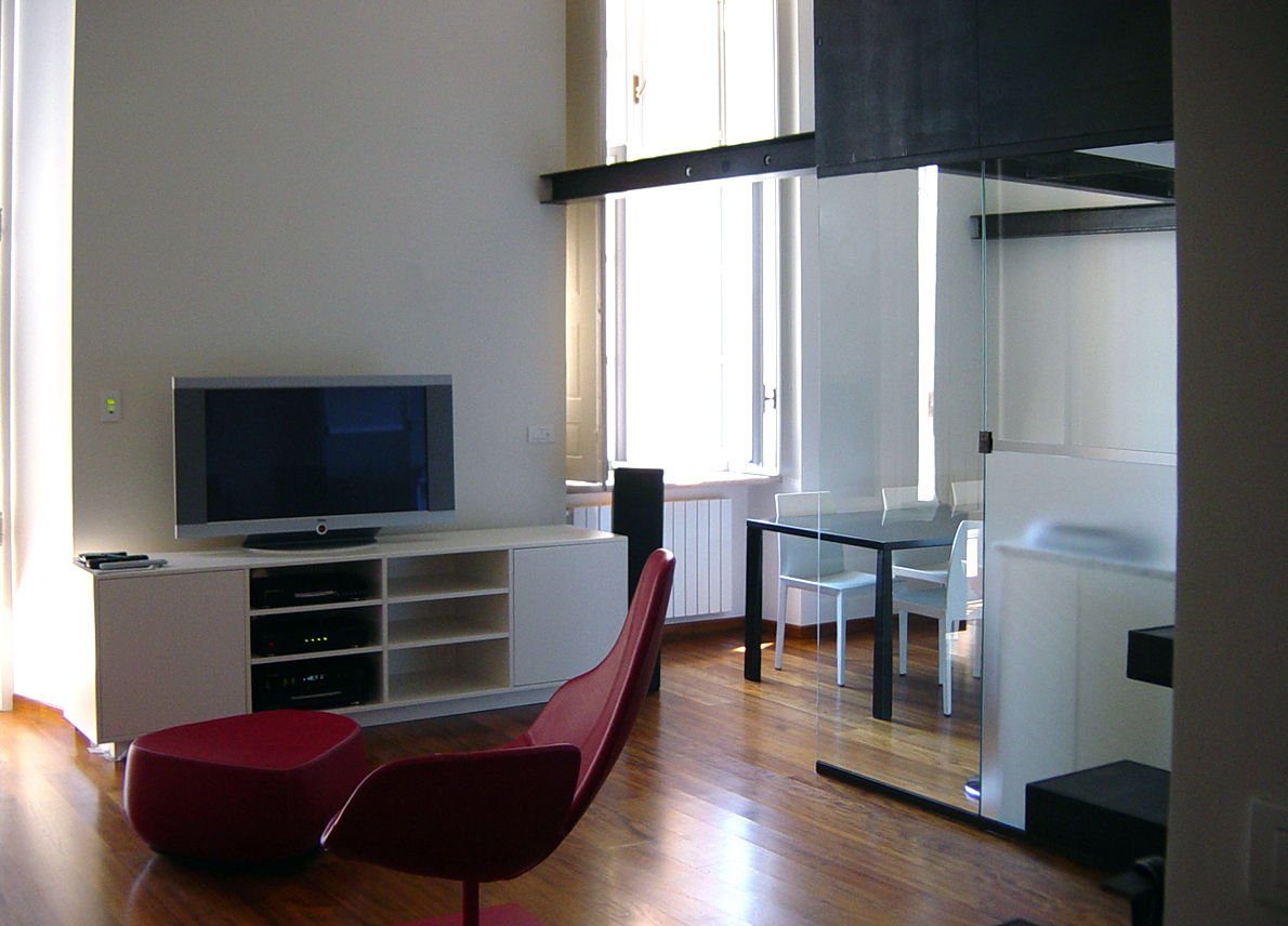 appartamento in piazza della Consolata TORINO, BOTTEGA STUDIO ARCHITETTI BOTTEGA STUDIO ARCHITETTI Modern living room