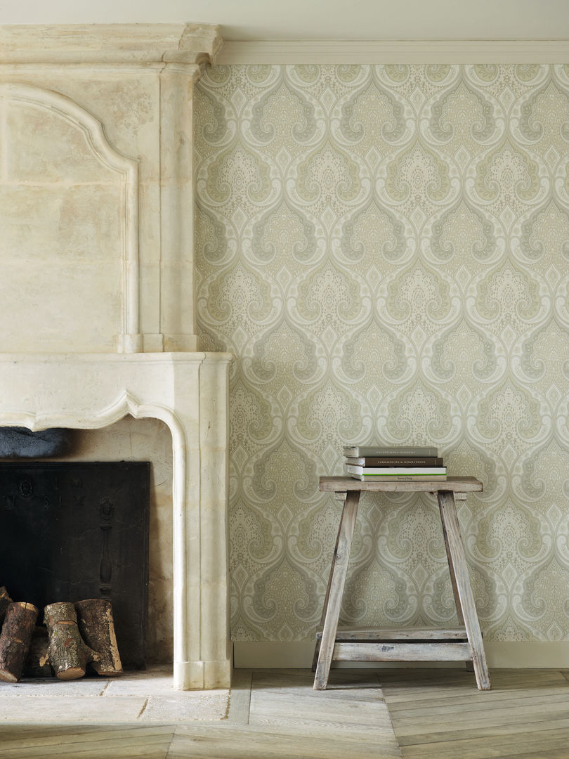 Wallpaper homify Pareti & Pavimenti in stile scandinavo Carta da parati