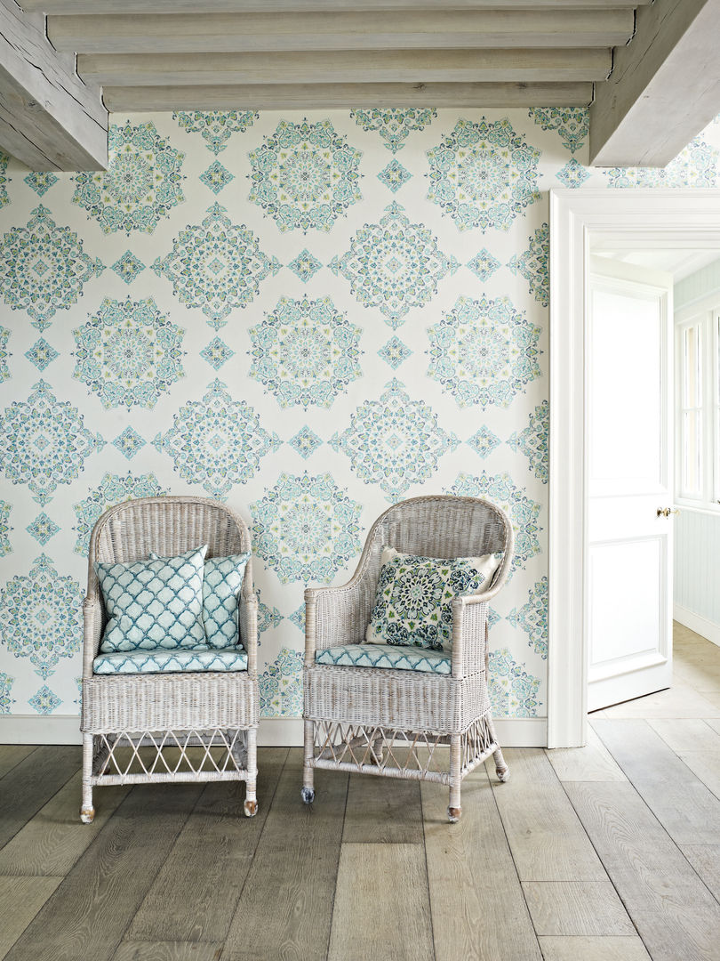 GP&J Bakers wallpaper homify Scandinavian style walls & floors Wallpaper