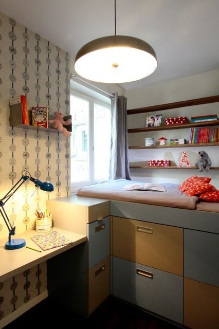 Le projet "Mondrian" , Agence Sophie Auscher Agence Sophie Auscher モダンデザインの 子供部屋