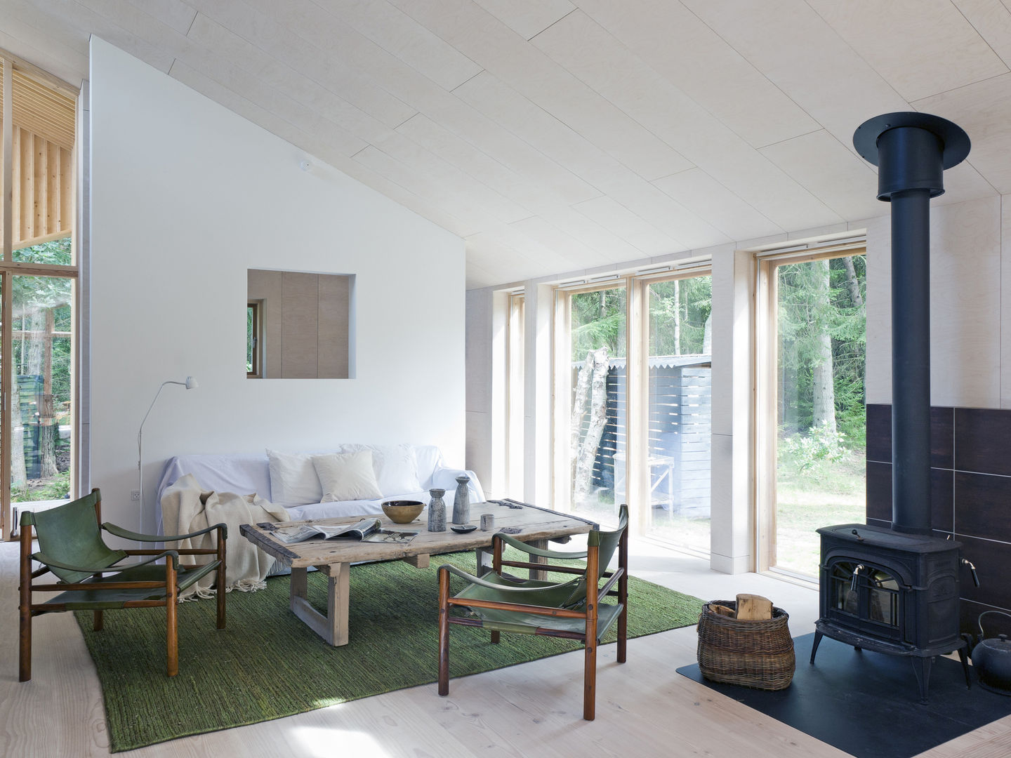 Living Room Facit Homes 北欧デザインの リビング