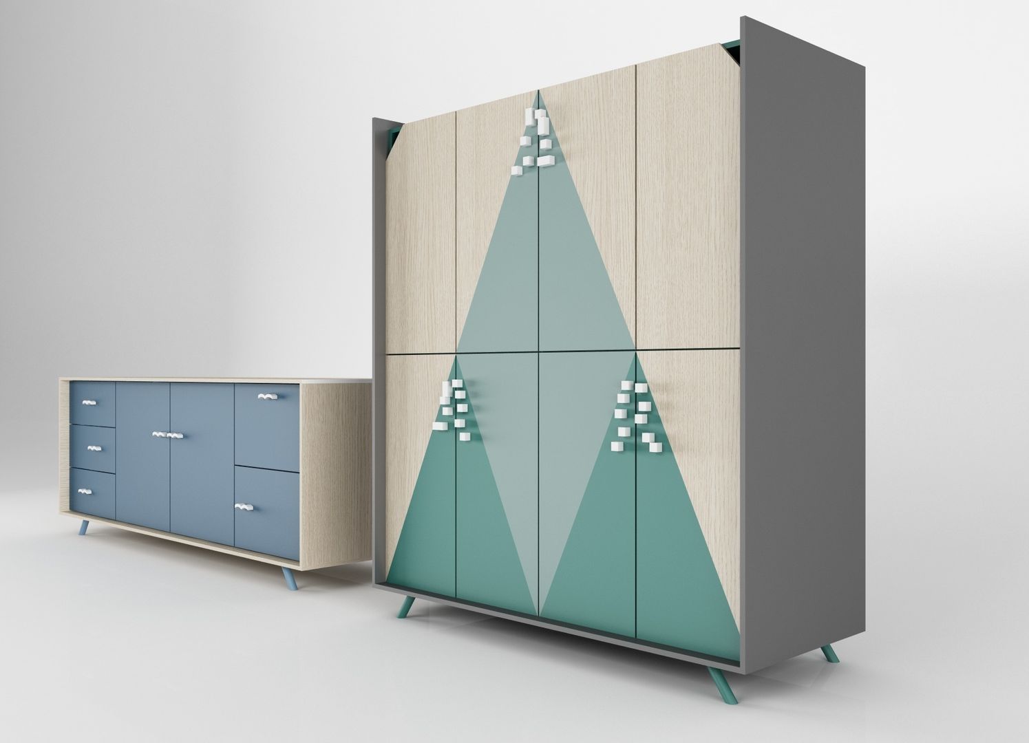Gargano & Sirente, LI-VING design ideas LI-VING design ideas Living room Cupboards & sideboards